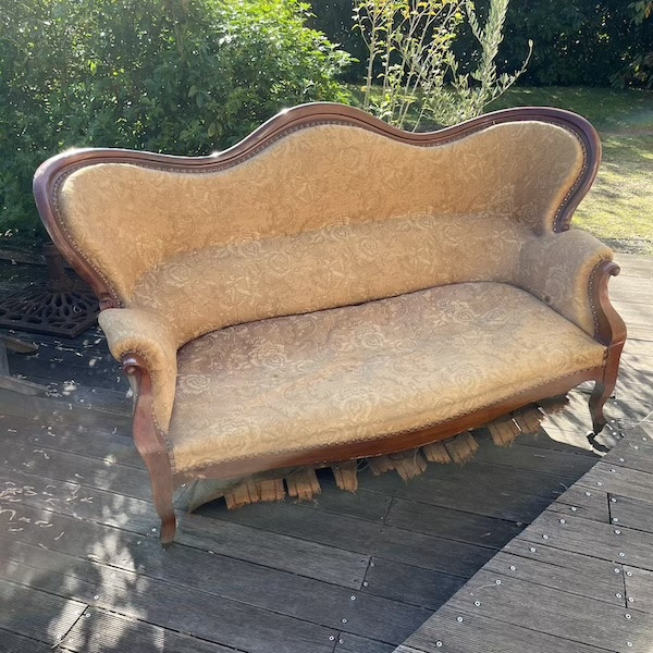 Canapé Louis Philippe 3 places, restauration