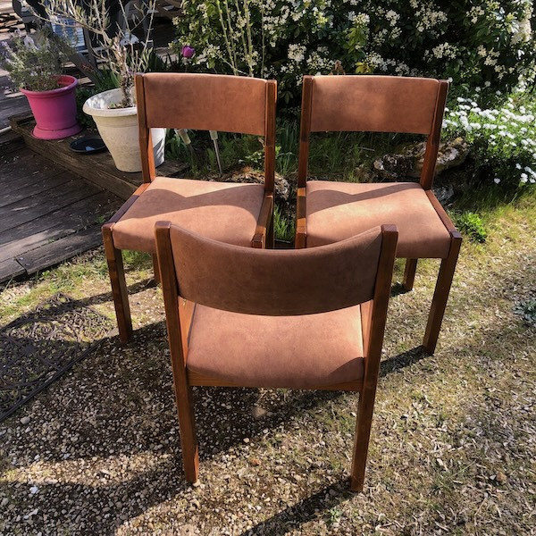 Chaises de salle à manger dossier incurvé