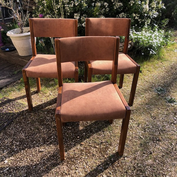 Chaises de salle à manger dossier incurvé