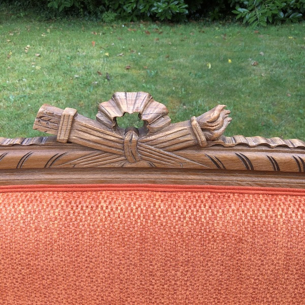 Banquette et fauteuils de style Louis XVI