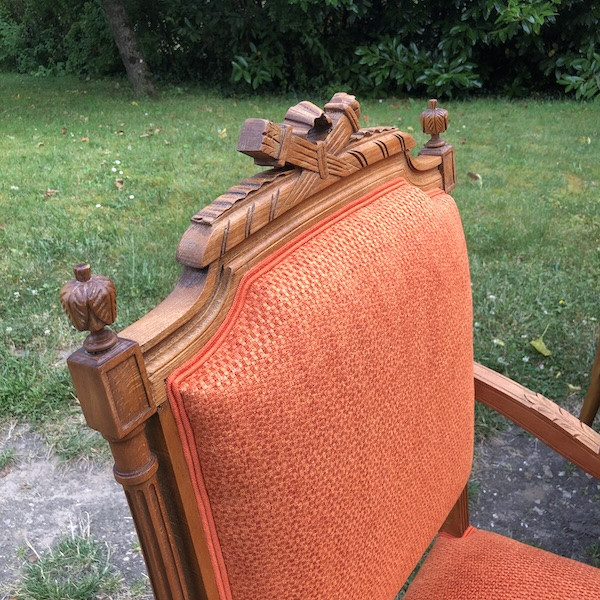 Banquette et fauteuils de style Louis XVI