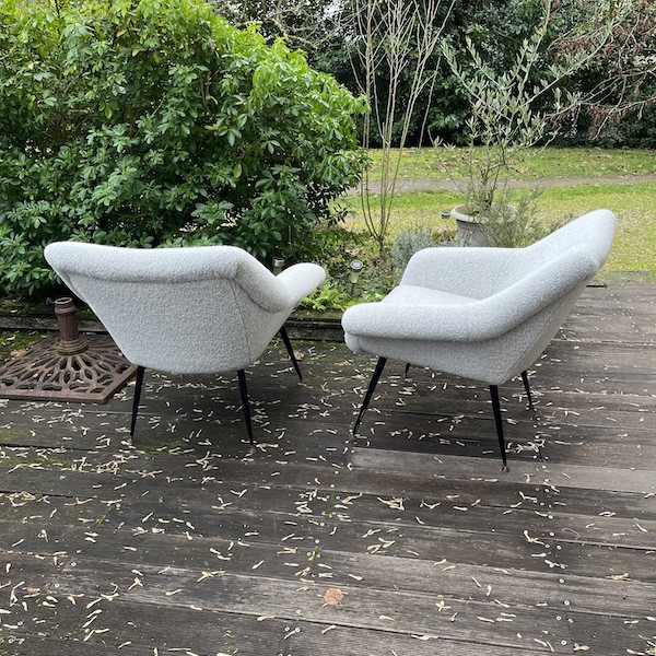 Paire de fauteuils design polonais