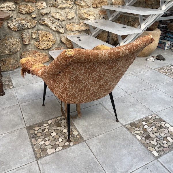 Paire de fauteuils design polonais, restauration