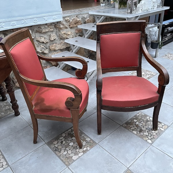 Fauteuils de style Restauration, restauration