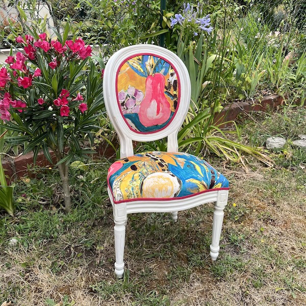 Chaise médaillon enfant Louis XVI