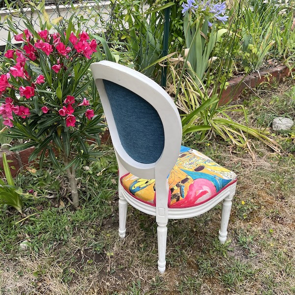 Chaise médaillon enfant Louis XVI