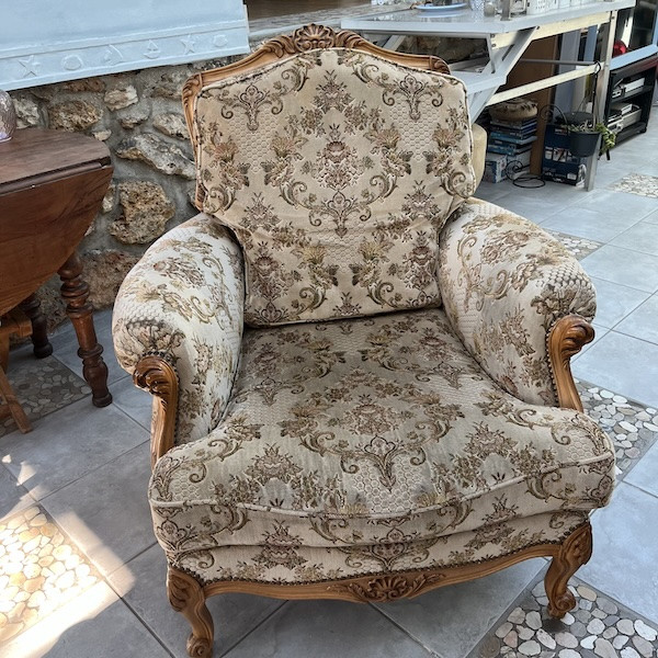 Paire de fauteuils, restauration