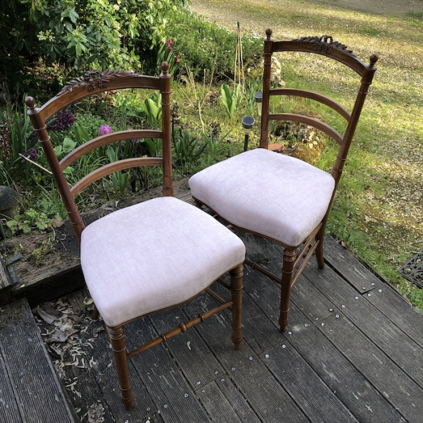 Petites chaises style Napoléon III