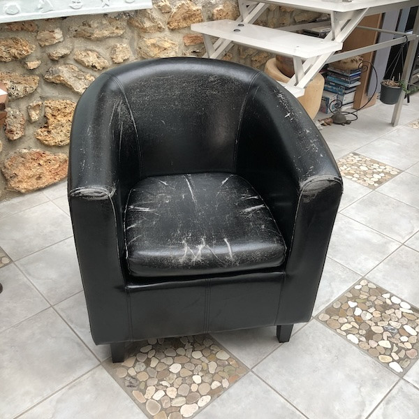 Fauteuil Tonneau, restauration