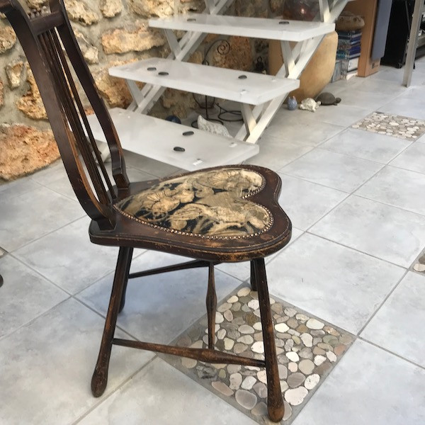 Petite chaise napoléon III, restauration