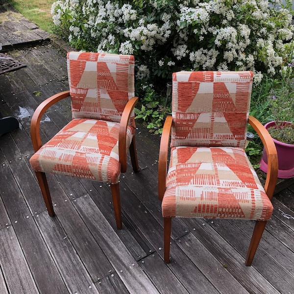 Paire de fauteuils Bridge années 30