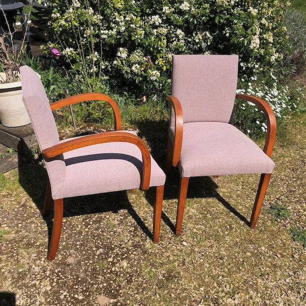 Paire de fauteuils Bridge années 30, restauration