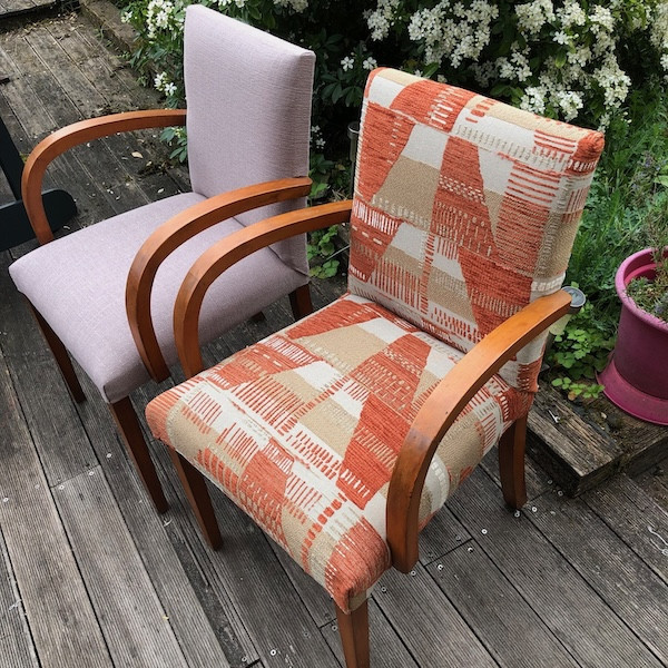 Paire de fauteuils Bridge années 30