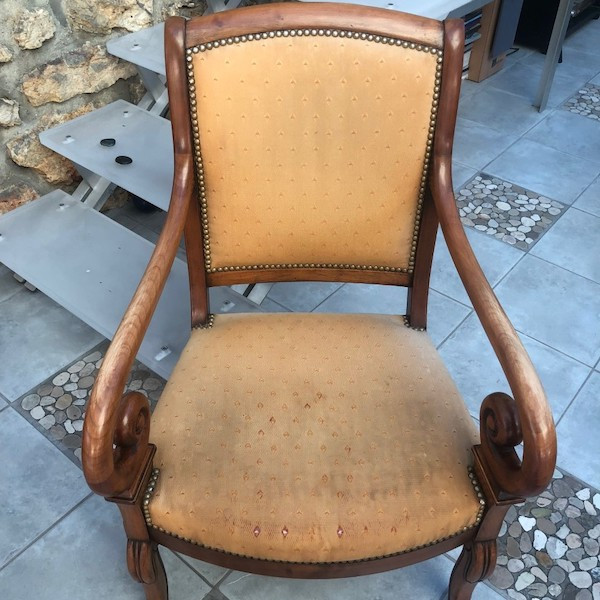 Duo fauteuil et bergère, restauration