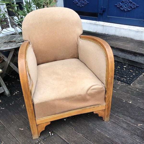 Paire de fauteuils Art Déco, restauration