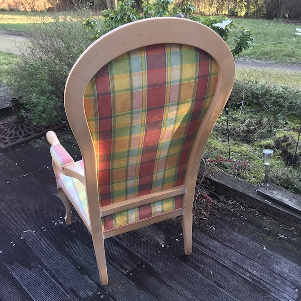 Paire de fauteuils Voltaire, restauration